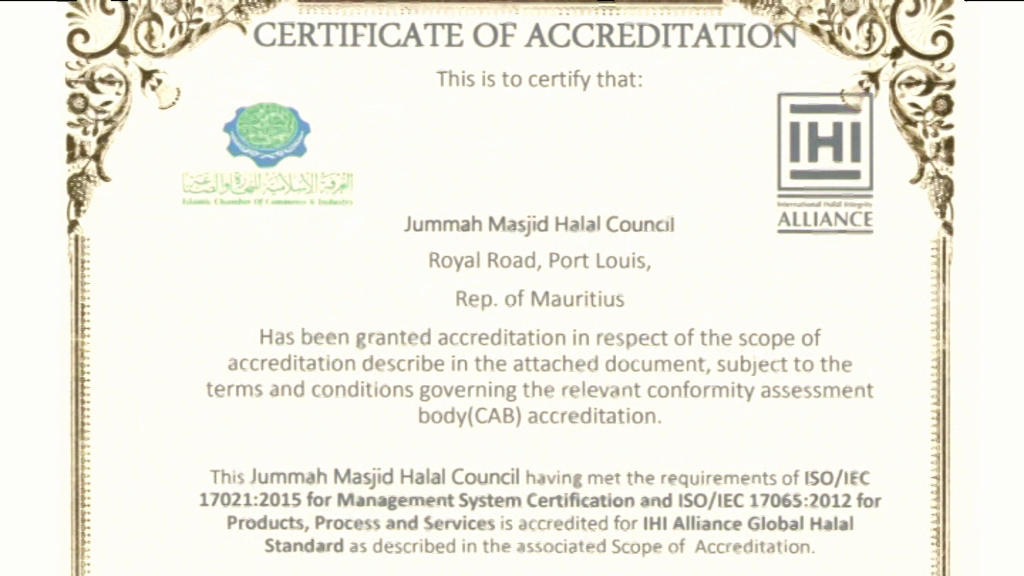 [VIDÉO] Jummah Masjid Halal Council : accrédité comme organisme de certification Halal