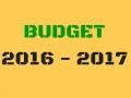 BUDGET 2016 - 2017