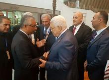 Pravind Jugnauth rencontre Mahmood Abbas