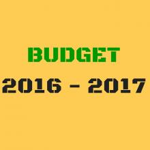 BUDGET 2016 - 2017