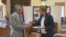 Susan Coles rencontre Pravind Jugnauth
