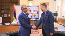 Li Li rencontre Pravind Jugnauth