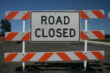 road closed